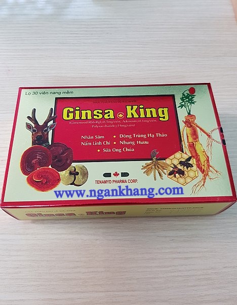 Viên Ginsa king bồi bổ sức khoẻ,làm đẹp da,hạn chế lão hoá,giúp phục hồi thể lực