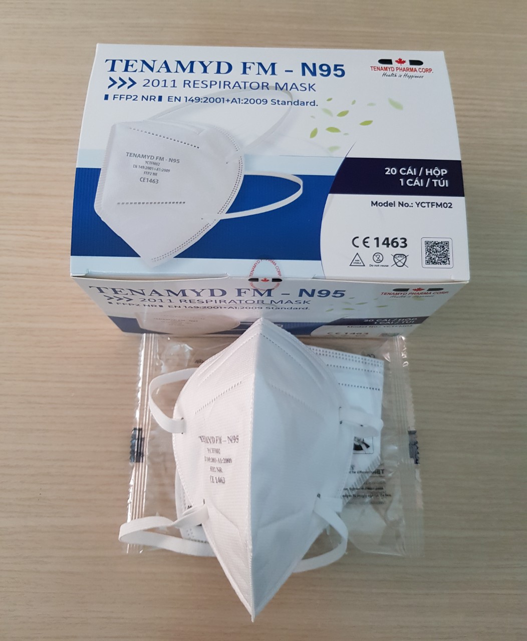 Khẩu trang y tế Tenamyd FM-N95 2011 Model -YCTFM02