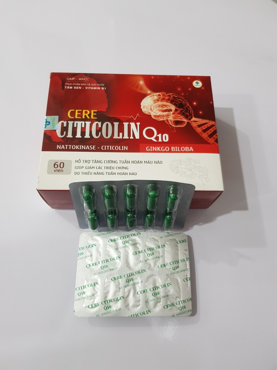 Cere Citicolin Q10: Hỗ trợ tăng cường tuần hoàn máu não