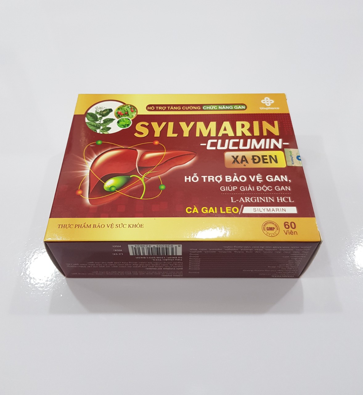Viên Sylymarin - Cucumin xạ đen hỗ trợ bảo vệ gan, giải độc gan,tăng cường chức năng gan