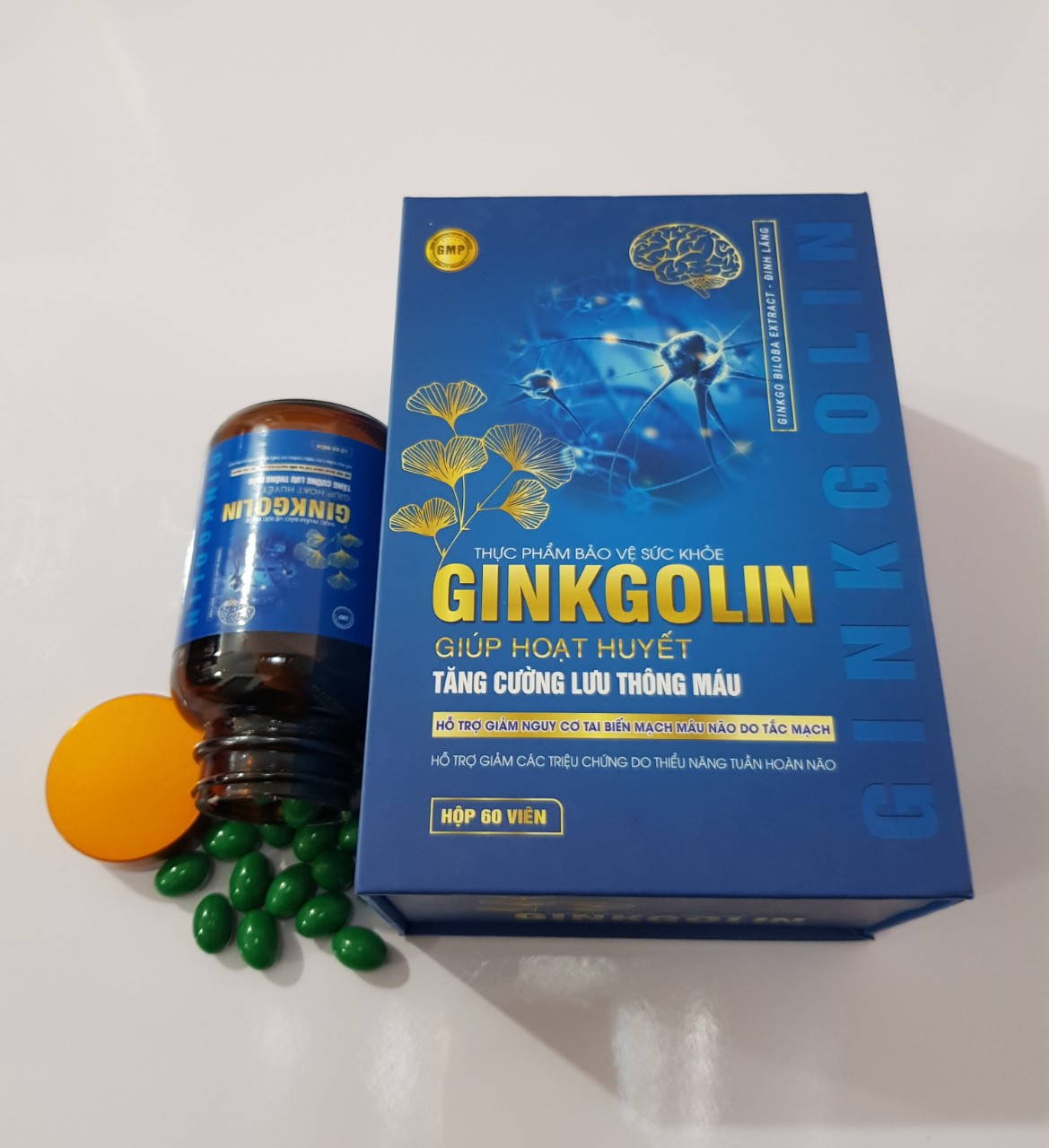 Viên Ginkgolin: Giúp hoạt huyết, tăng cường lưu thông máu