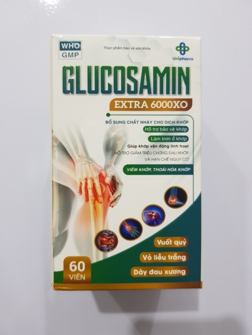 Viên Glucosamin Extra 6000XO: Hỗ trợ bảo vệ khớp và làm trơn khớp