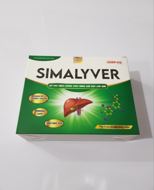 Viên Simalyver: Hỗ trợ tăng cường chức năng giải độc gan.