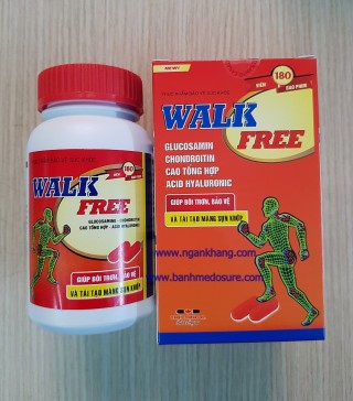 Viên Walk Free giúp bôi trơn,bảo vệ và tái tạo màng sụn khớp.